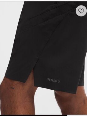 Lululemon SLNSH Black Athletic Shorts men’s medium 9” NWT